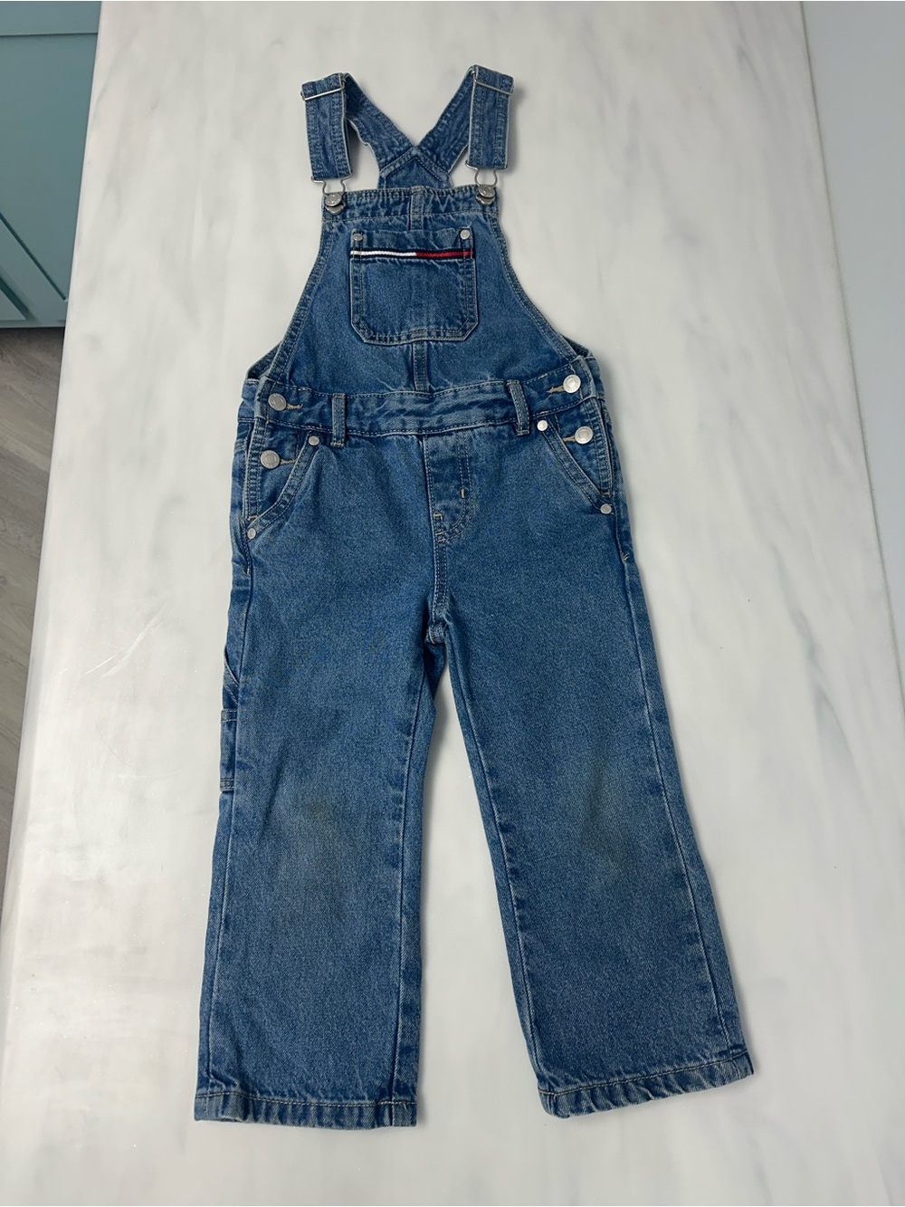 Tommy Hilfiger Classic Indigo Kids Denim Overalls